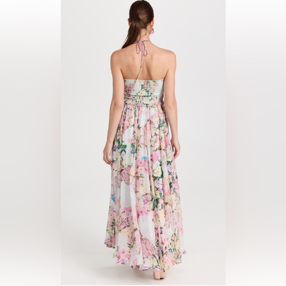 Rococo Sand - Long crinkle chiffon dress - Picture 2 of 11